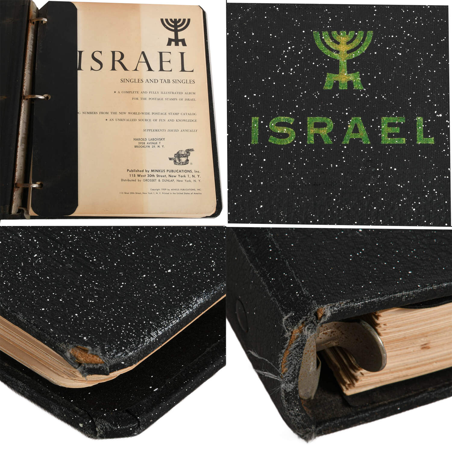 Stamp Album "Israel Singles and Tab Singles" by Minkus Publications-2