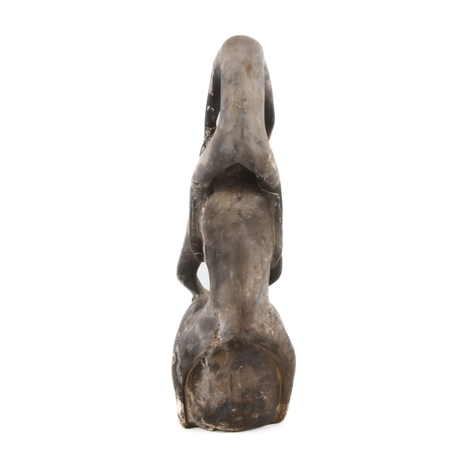Carved Stone Skull and Lizard Figure-3
