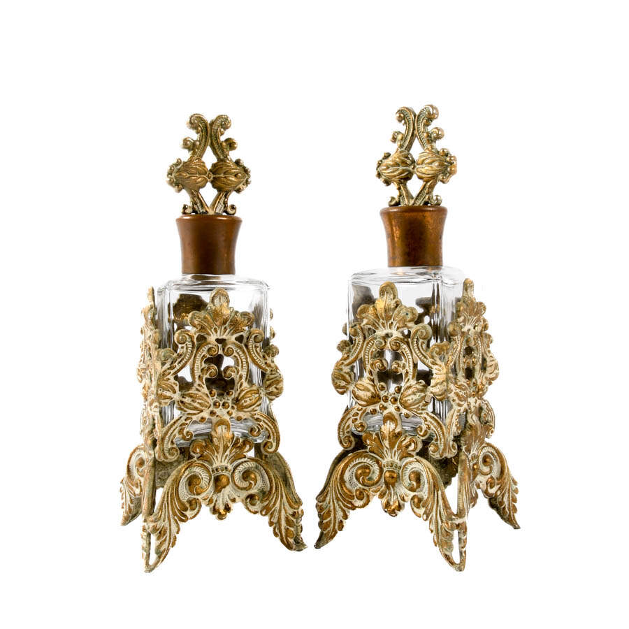 Pair of Mid-Century Cologne or Perfume Bottles-3