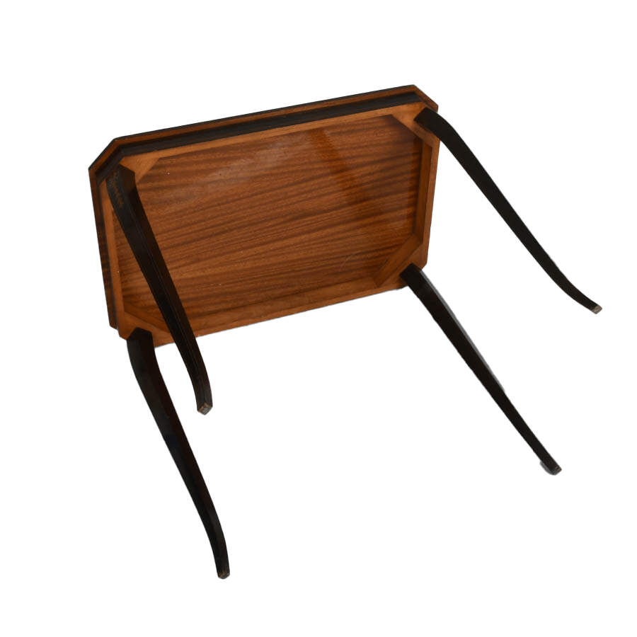 Italian Inlaid Wood Side Table-7