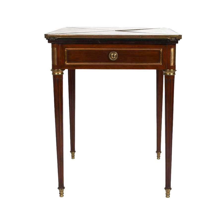 Edwardian Mahogany and Gilt Mounted Game Table-1