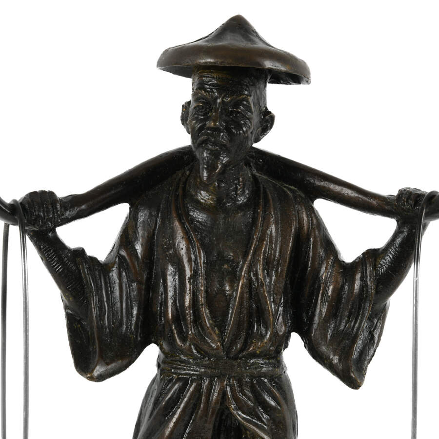 Bronze Asian Water Bearer Sculpture-6