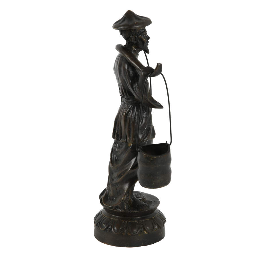 Bronze Asian Water Bearer Sculpture-4
