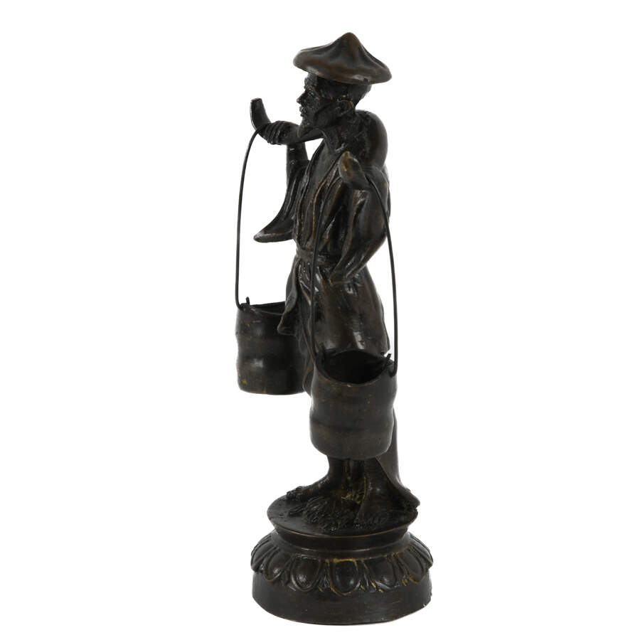 Bronze Asian Water Bearer Sculpture-2