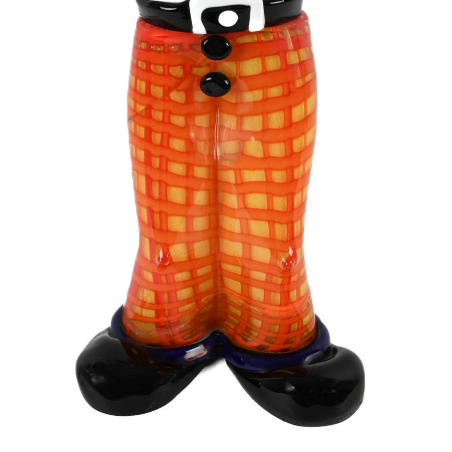Signed Oversized Venetian Murano Glass Clown Statue-7