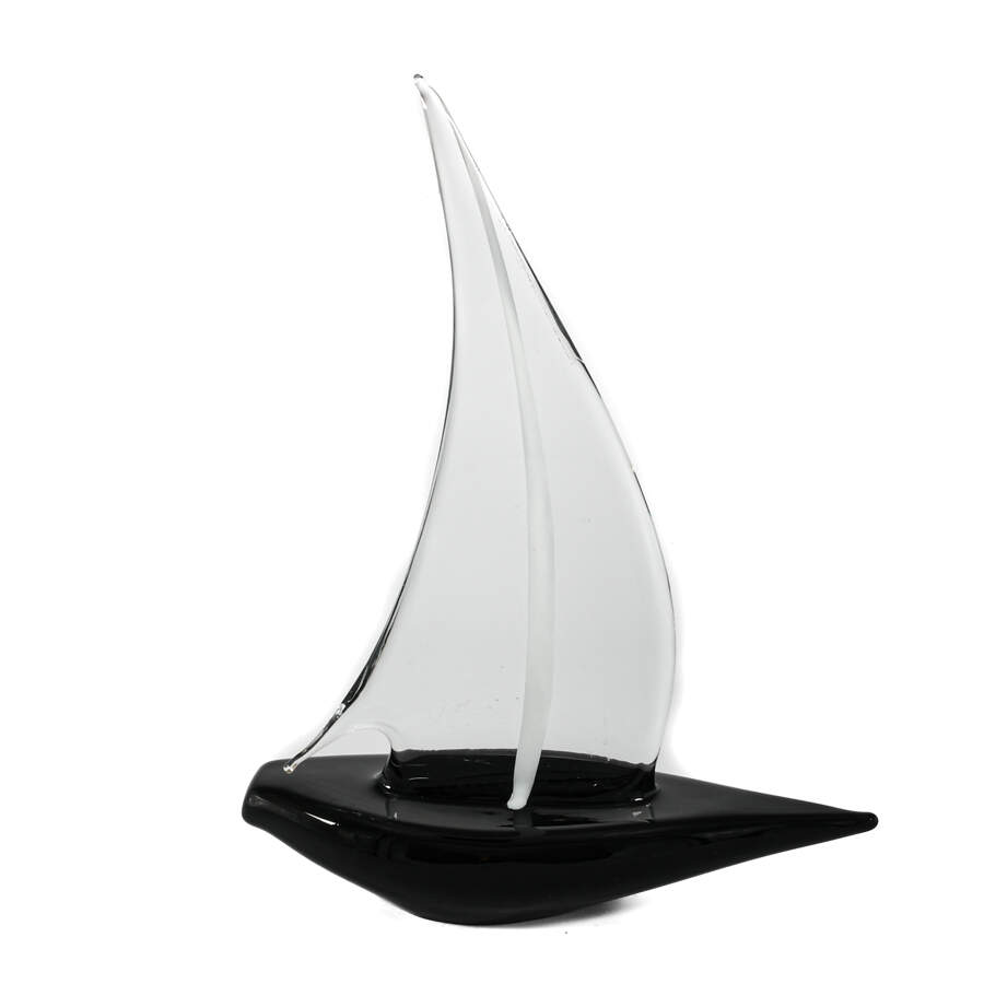 Italian Murano Art Glass Sail Boat-4