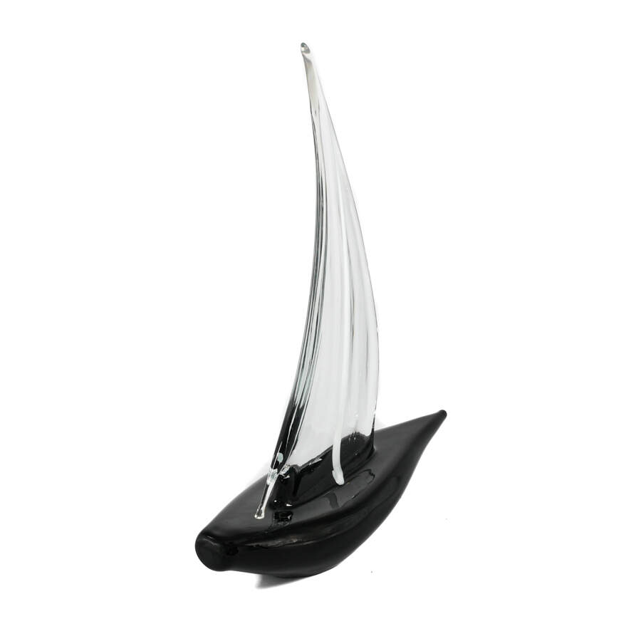 Italian Murano Art Glass Sail Boat-3