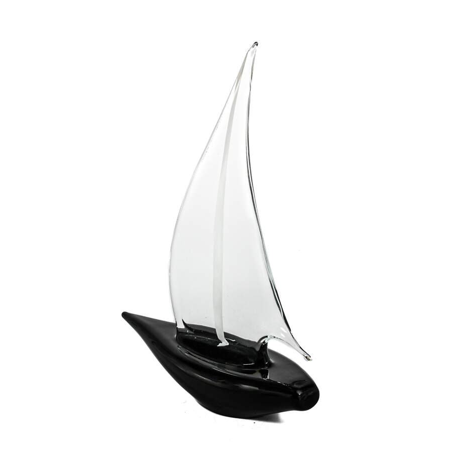 Italian Murano Art Glass Sail Boat-2