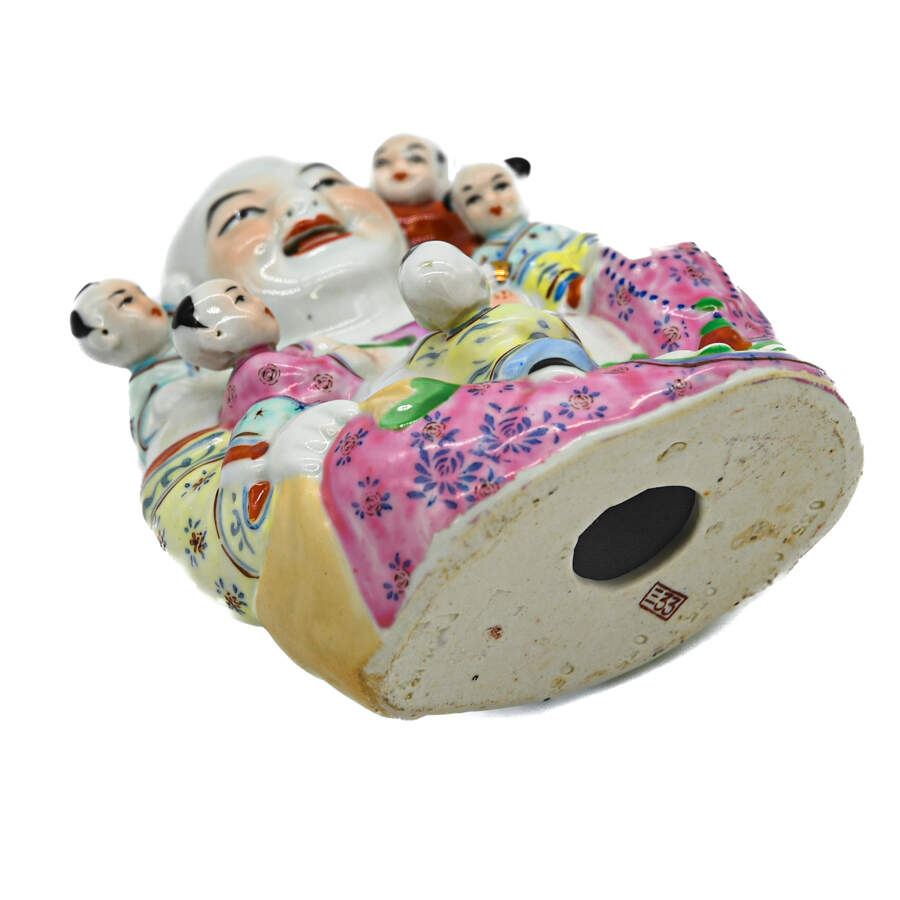 Chinese Porcelain Happy Buddha Figure-5