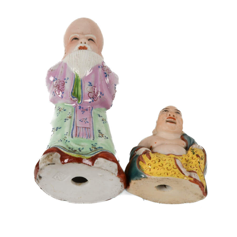 Group of Asian Pottery Spiritual Figurines-6