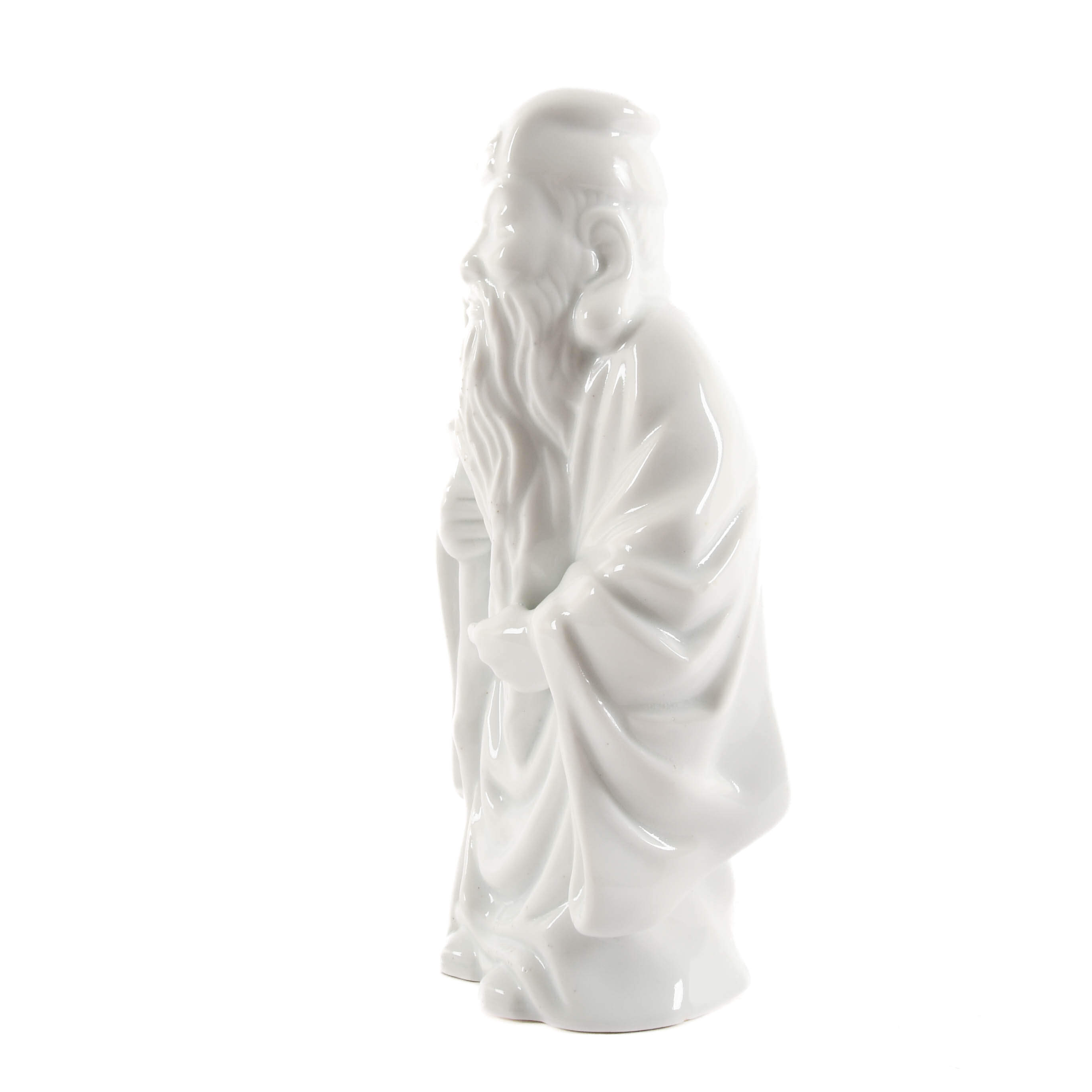 Blanc De Chine Old Man Statue-1