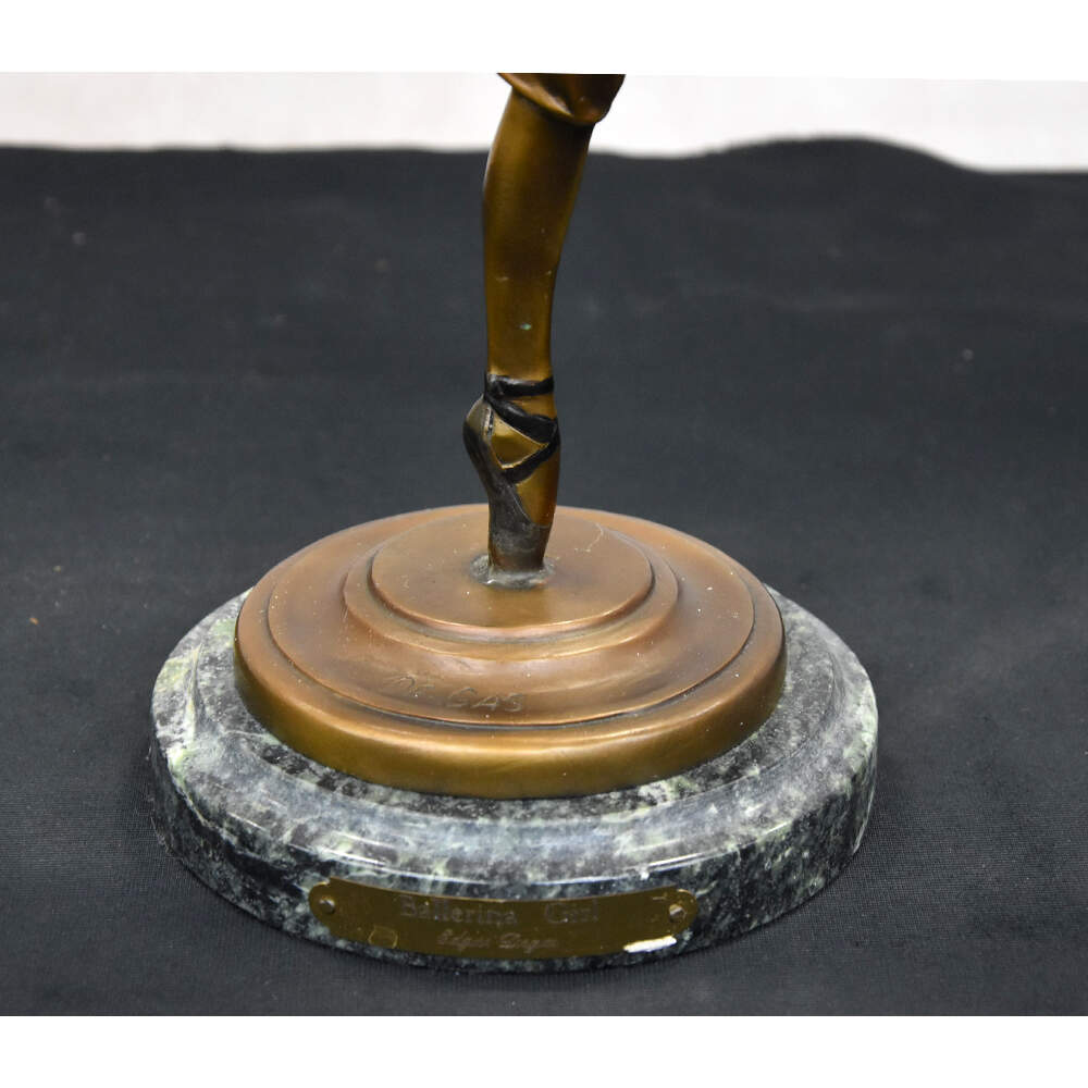 Vintage "Ballerina Girl" Arabesque Statuette on Marble Base-8