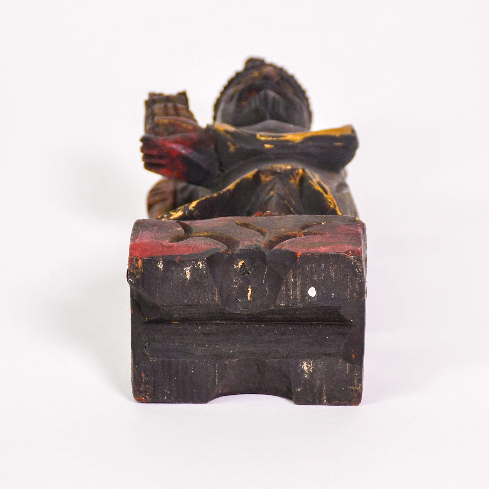 Wooden Carved Man with Catch of the Day Figure-5