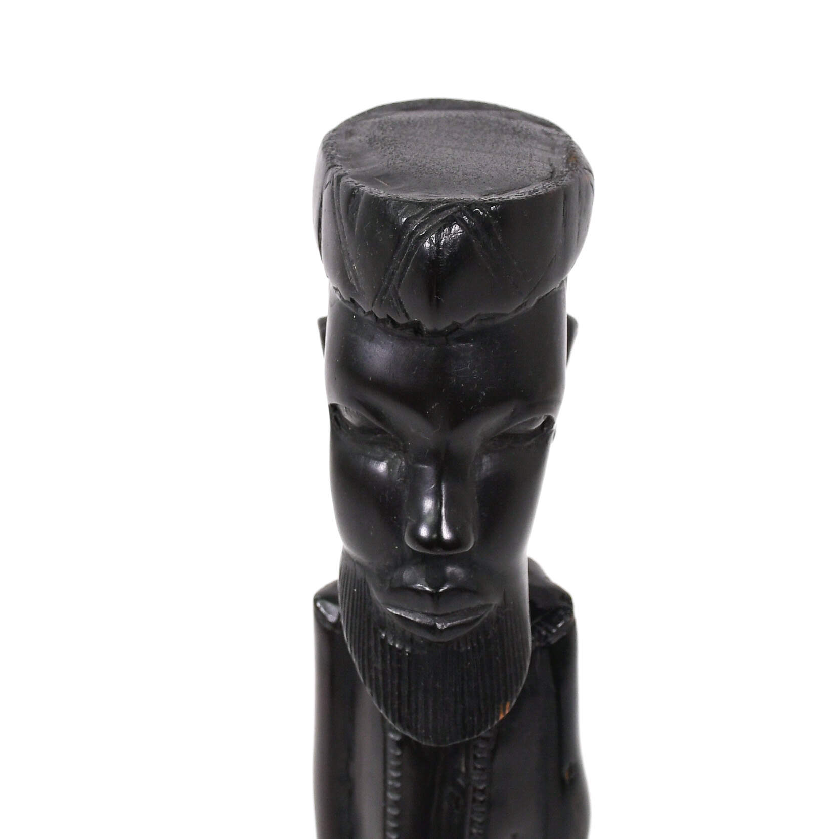 Dark Wood African Carved Figure-5