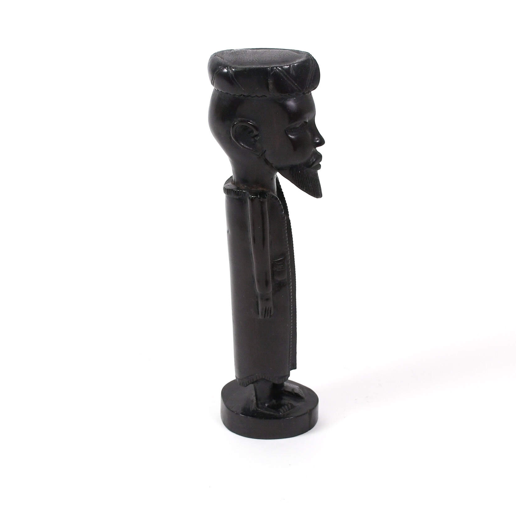 Dark Wood African Carved Figure-3