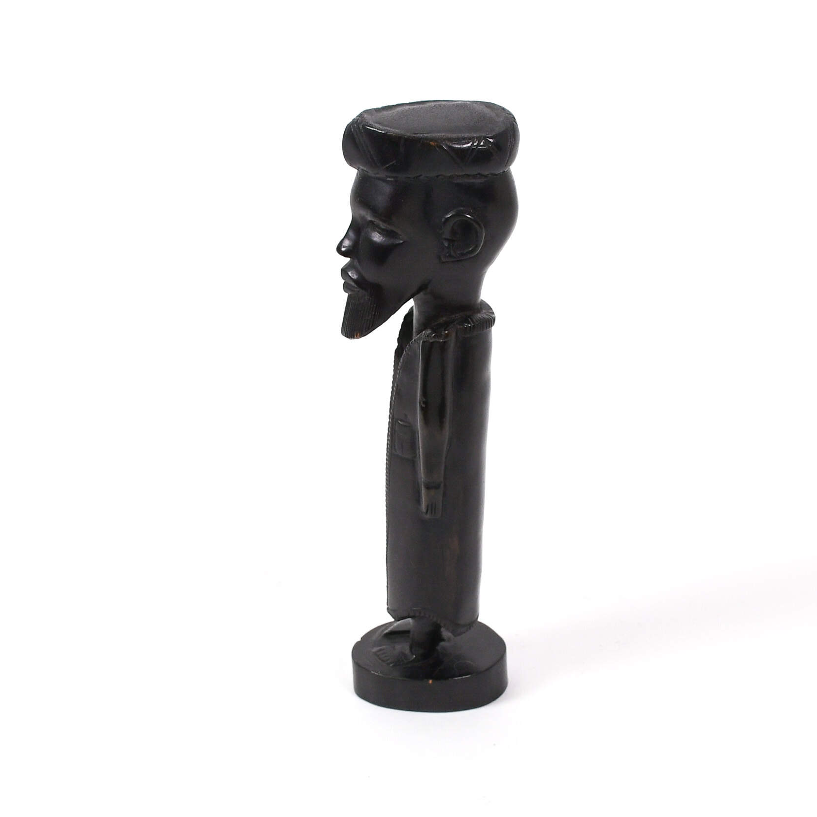 Dark Wood African Carved Figure-2