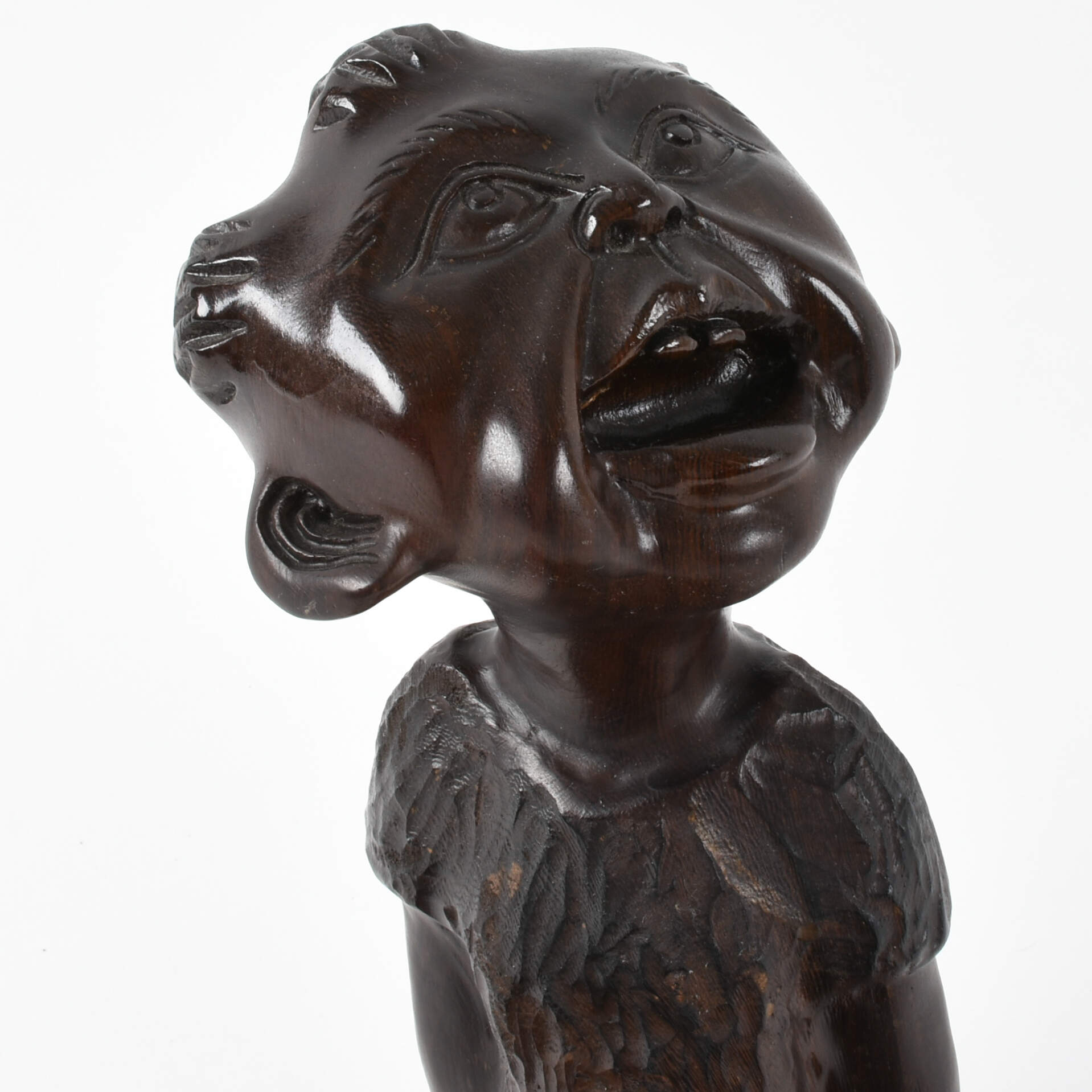 Carved Wood Americana Folk Art Statue-5