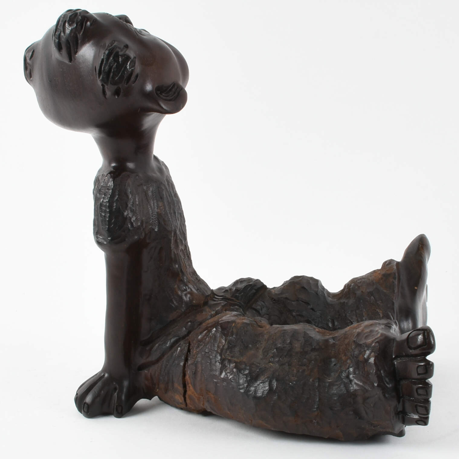 Carved Wood Americana Folk Art Statue-4