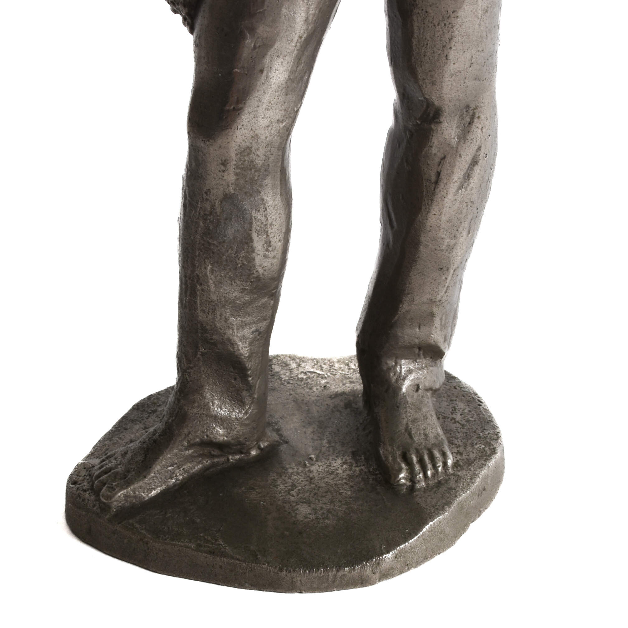 Mixed Metal Barefoot Young Man-6