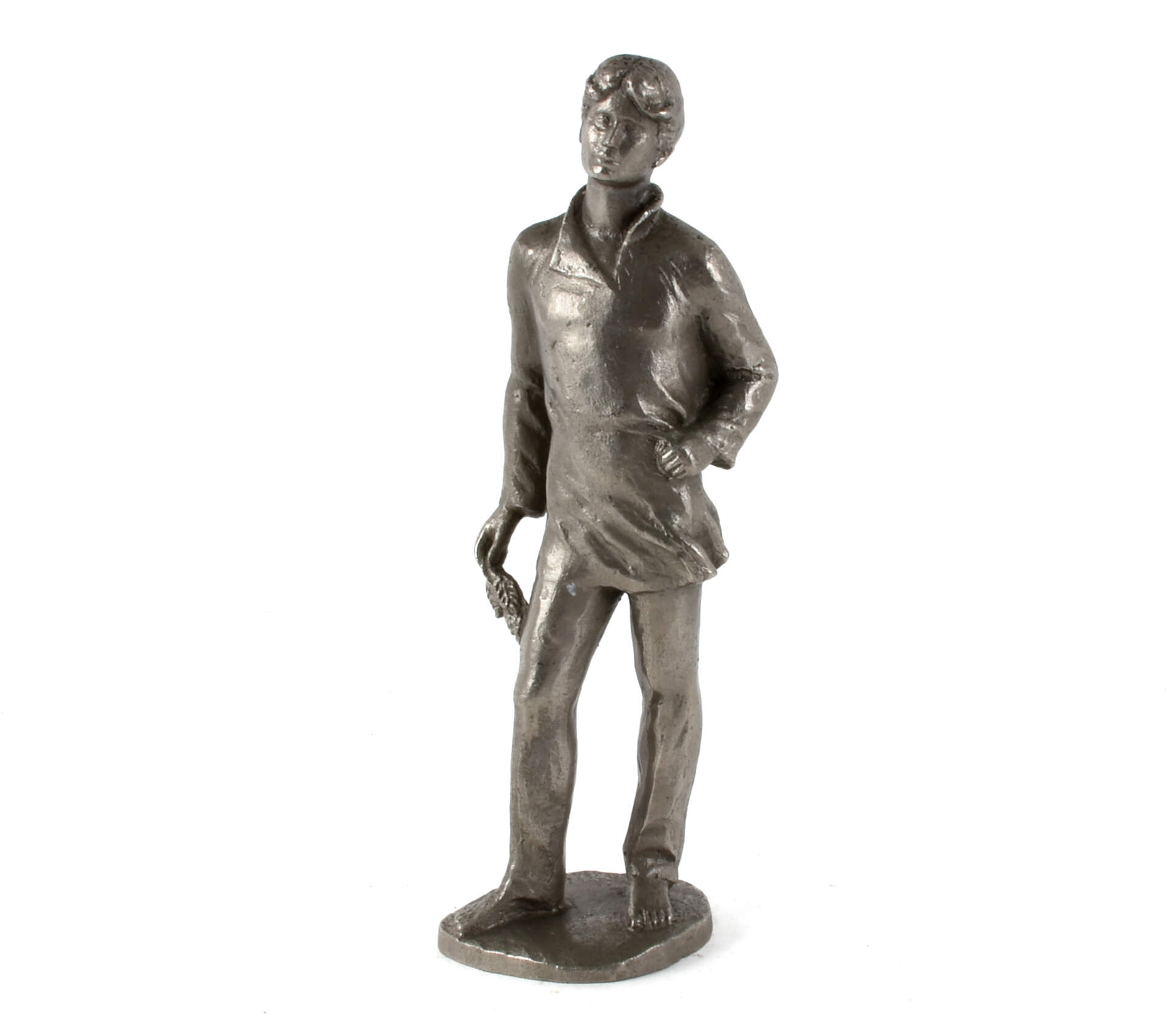 Mixed Metal Barefoot Young Man-1