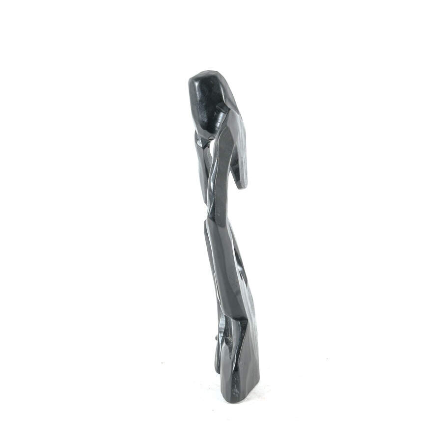 Black Wood Abstract Sculpture-2