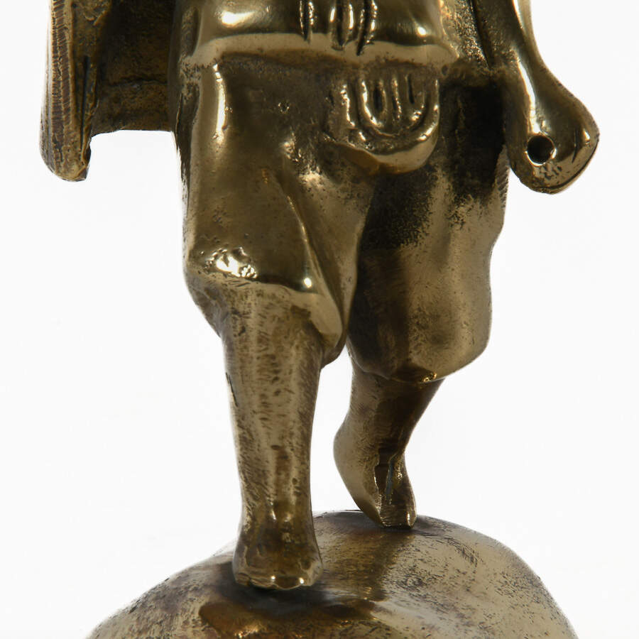 Antique Metal Figurine of Asian Man-7