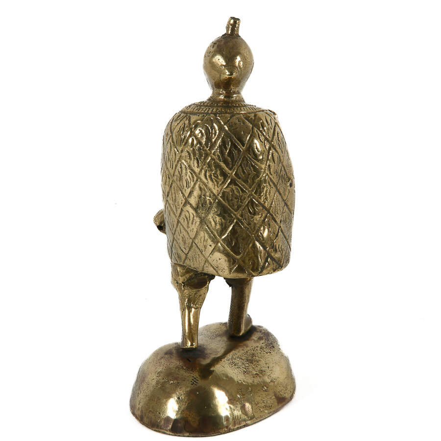 Antique Metal Figurine of Asian Man-3