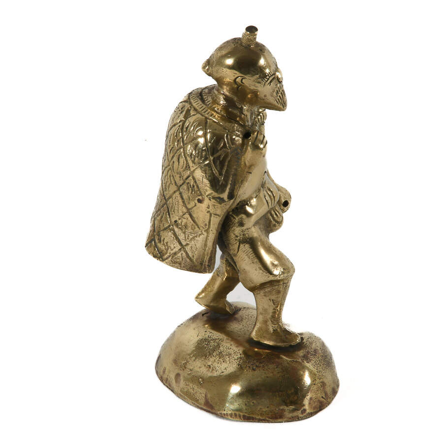 Antique Metal Figurine of Asian Man-2