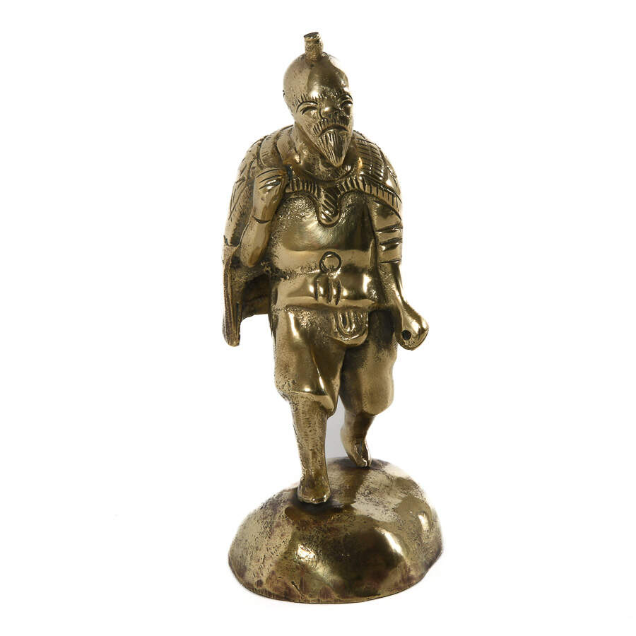 Antique Metal Figurine of Asian Man-1