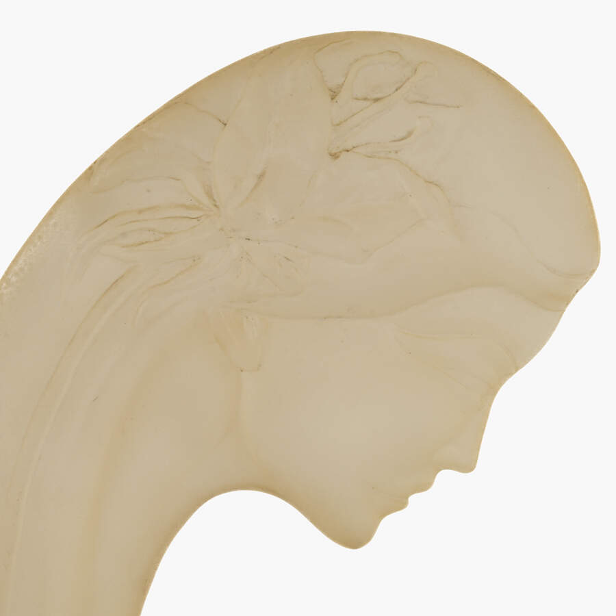 1980s Mirage Frosted Face Sculpture-5