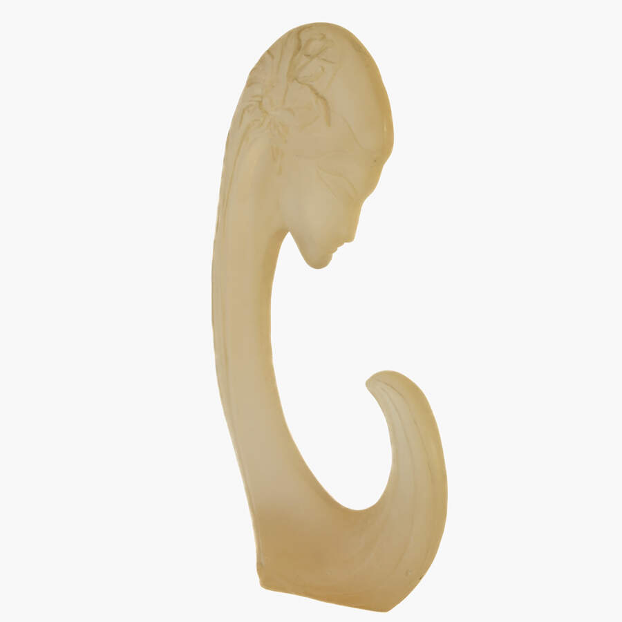 1980s Mirage Frosted Face Sculpture-2