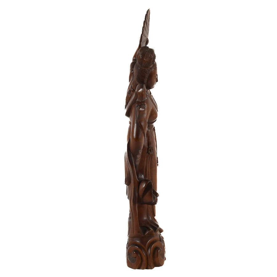 Antique Boxwood Asian Figure-10