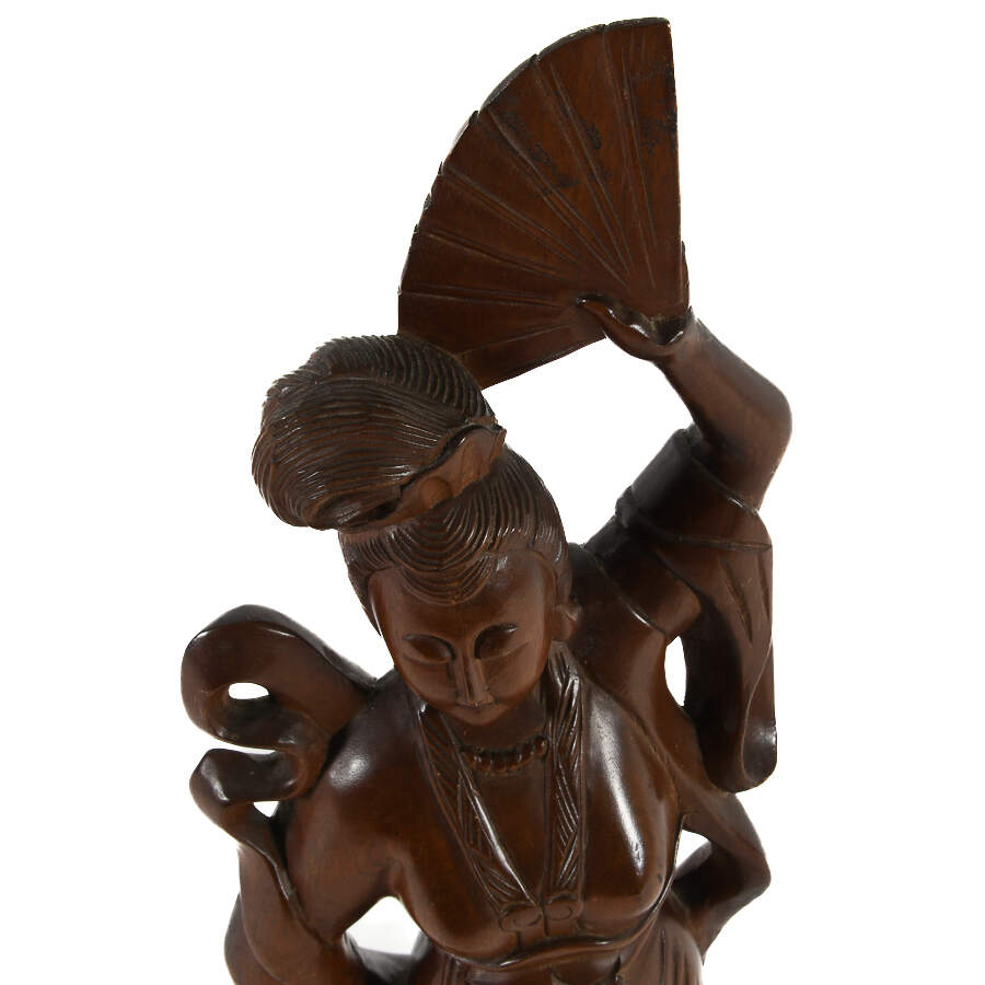 Antique Boxwood Asian Figure-7