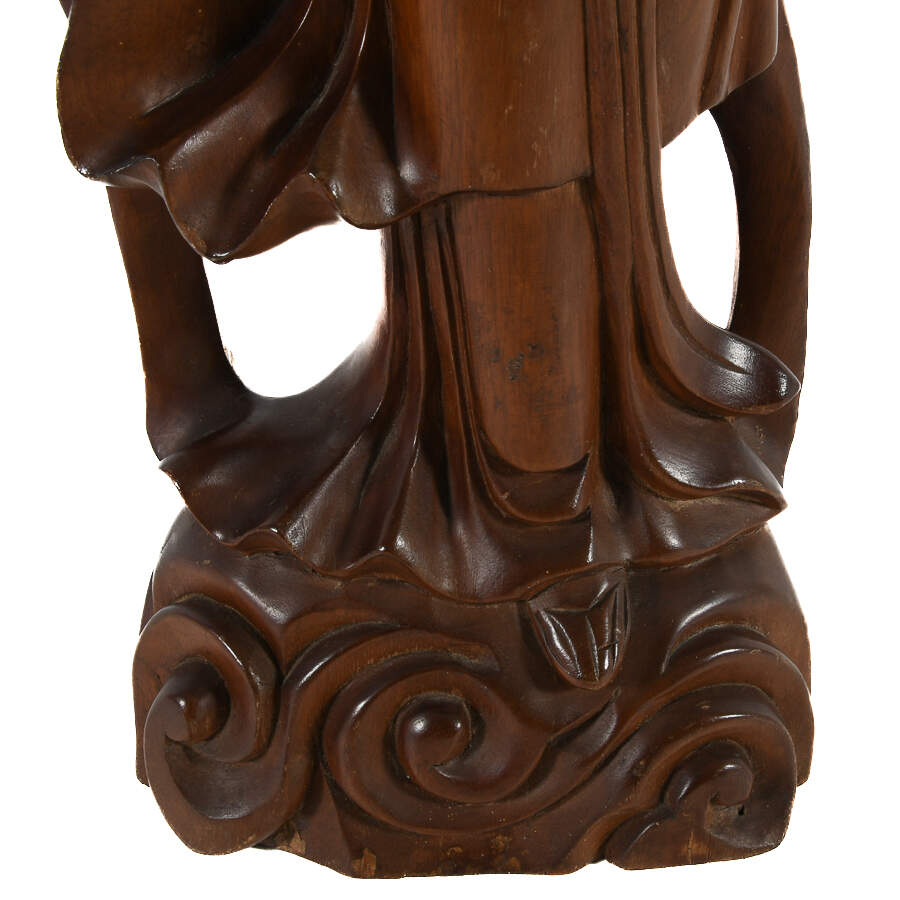 Antique Boxwood Asian Figure-6