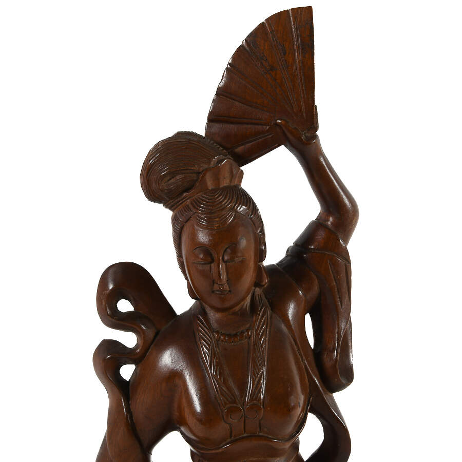Antique Boxwood Asian Figure-3