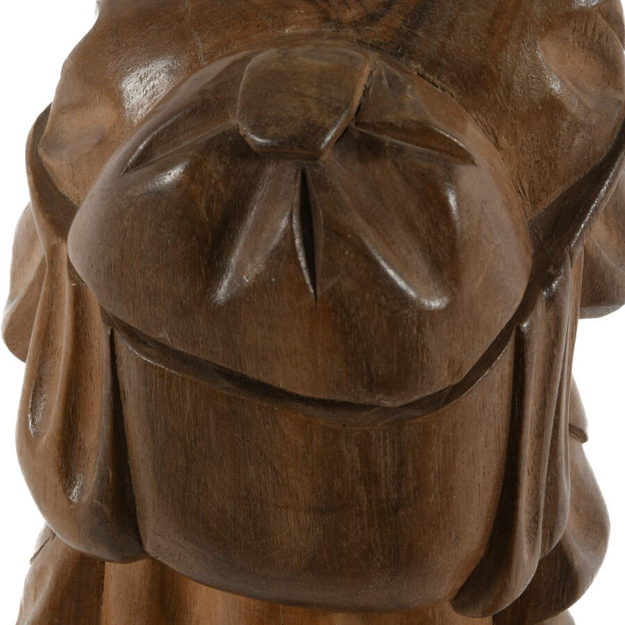Carved Wood Man Statuette-8