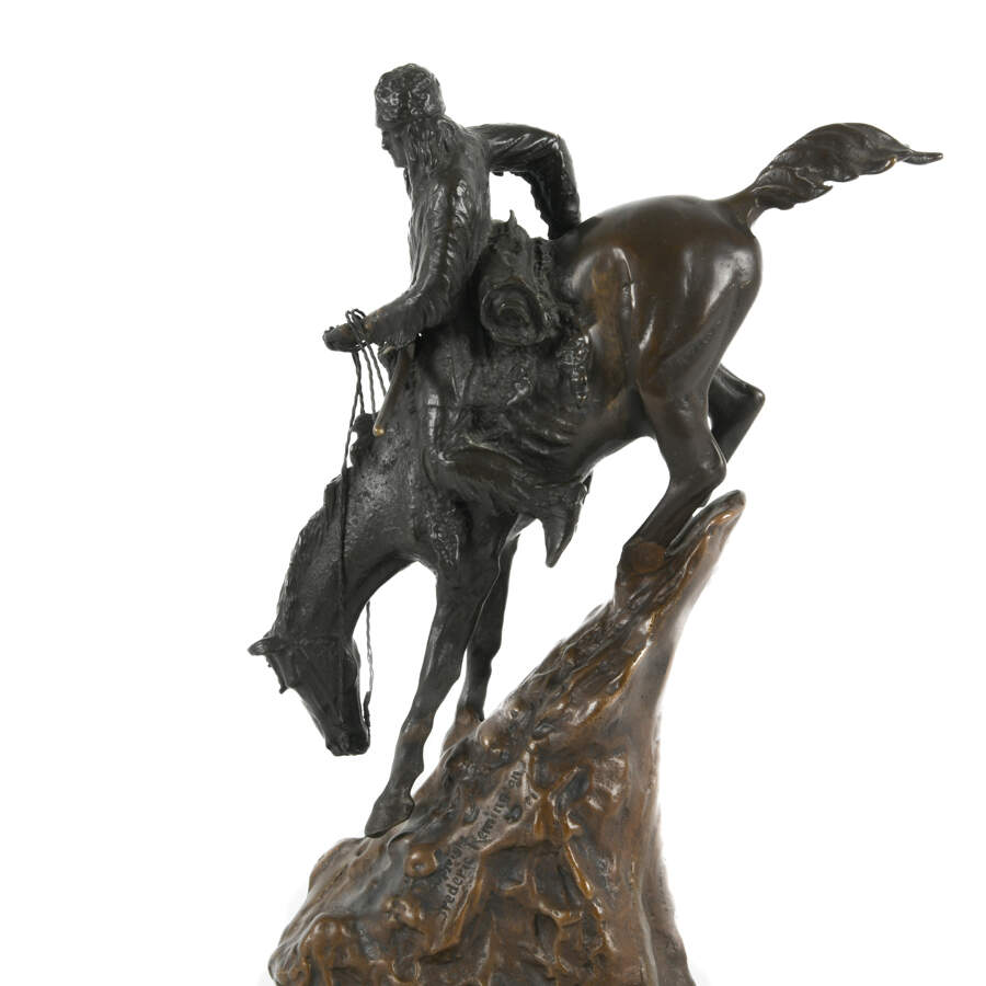 Bronze "The Mountain Man" Statue After Frederic Remington-8