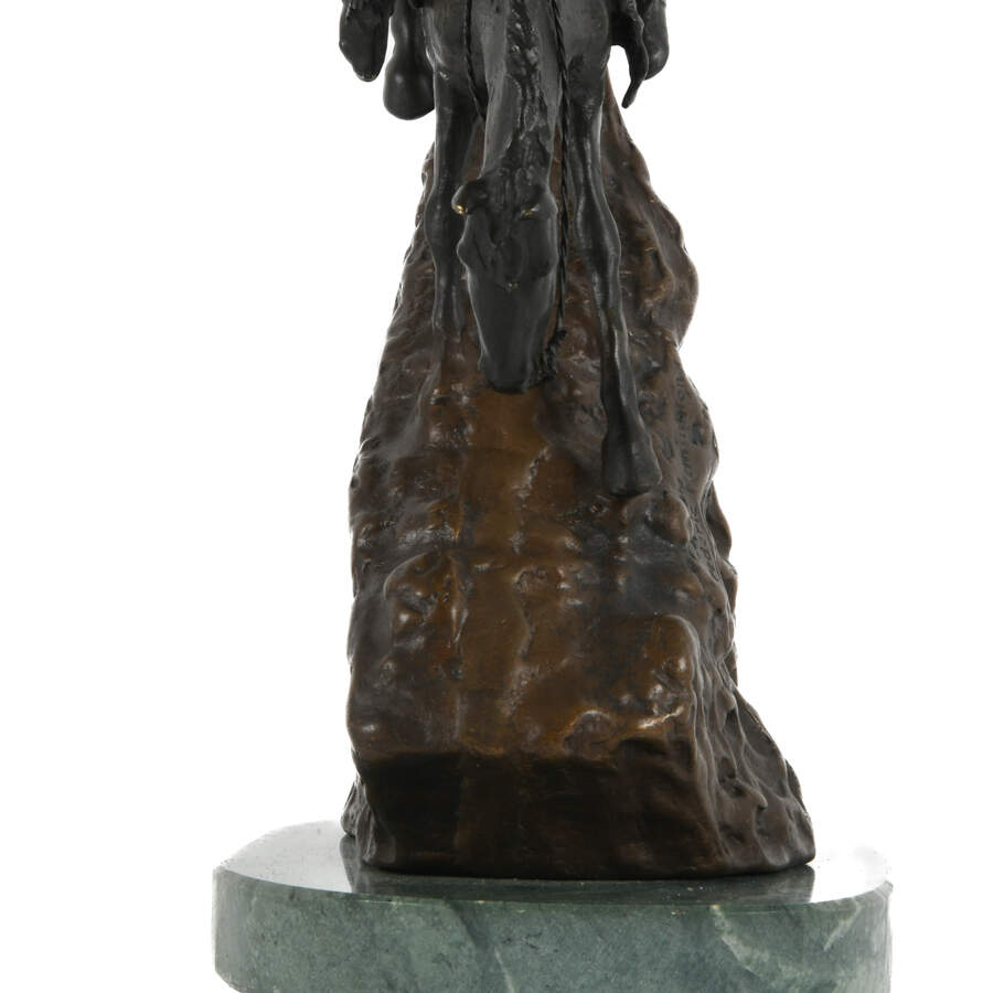 Bronze "The Mountain Man" Statue After Frederic Remington-7