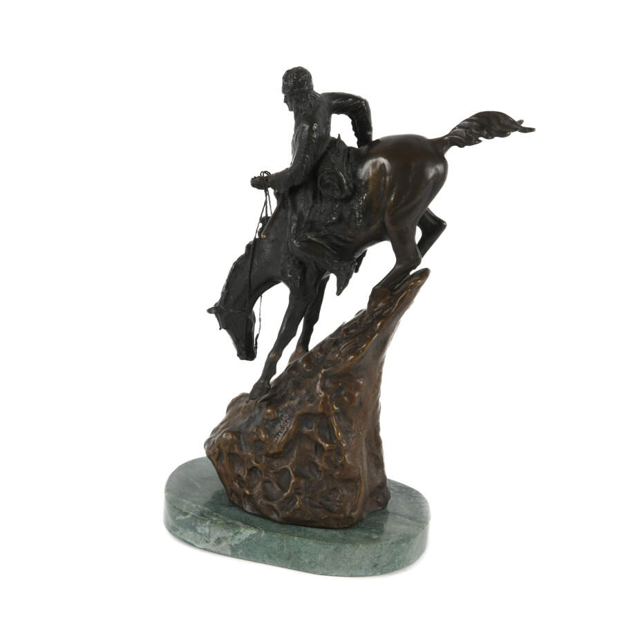 Bronze "The Mountain Man" Statue After Frederic Remington-3