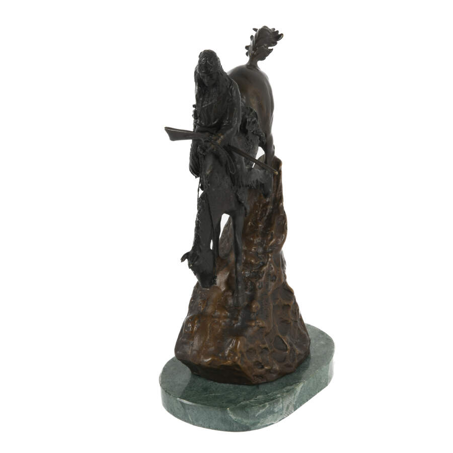 Bronze "The Mountain Man" Statue After Frederic Remington-2