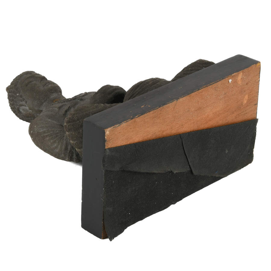 Antique Dhyana Meditation Java Stone Buddha on Base-8