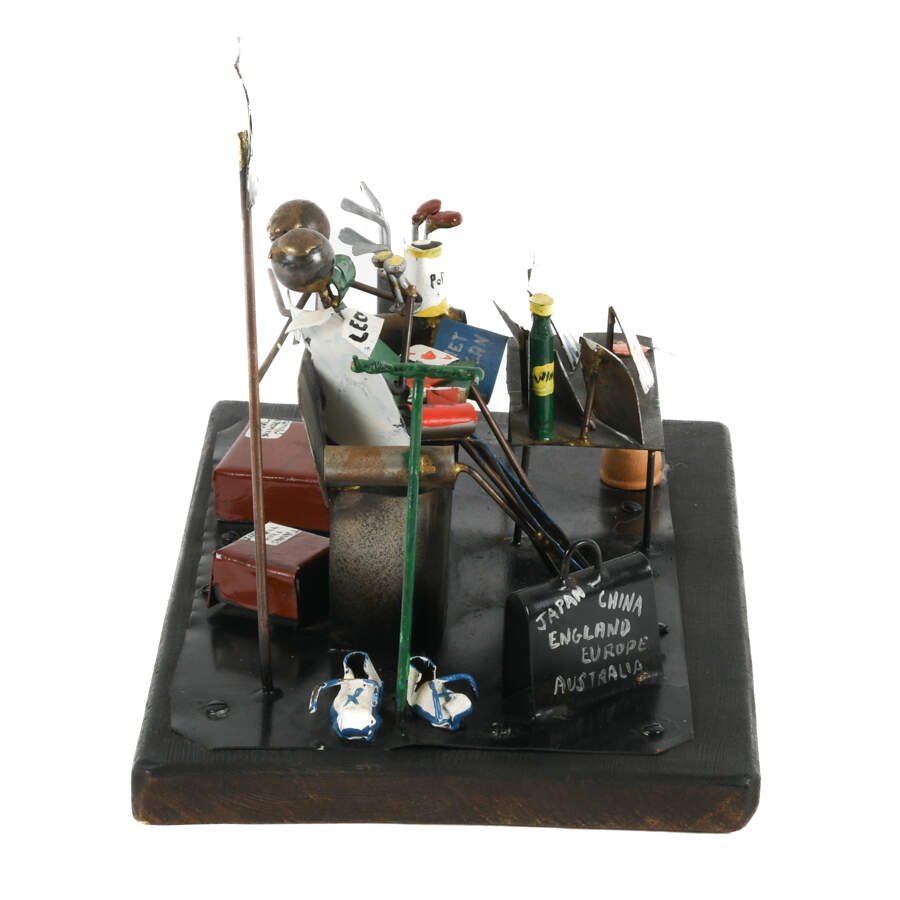 Enamel Metal Couple by Artist D. Wainland-3