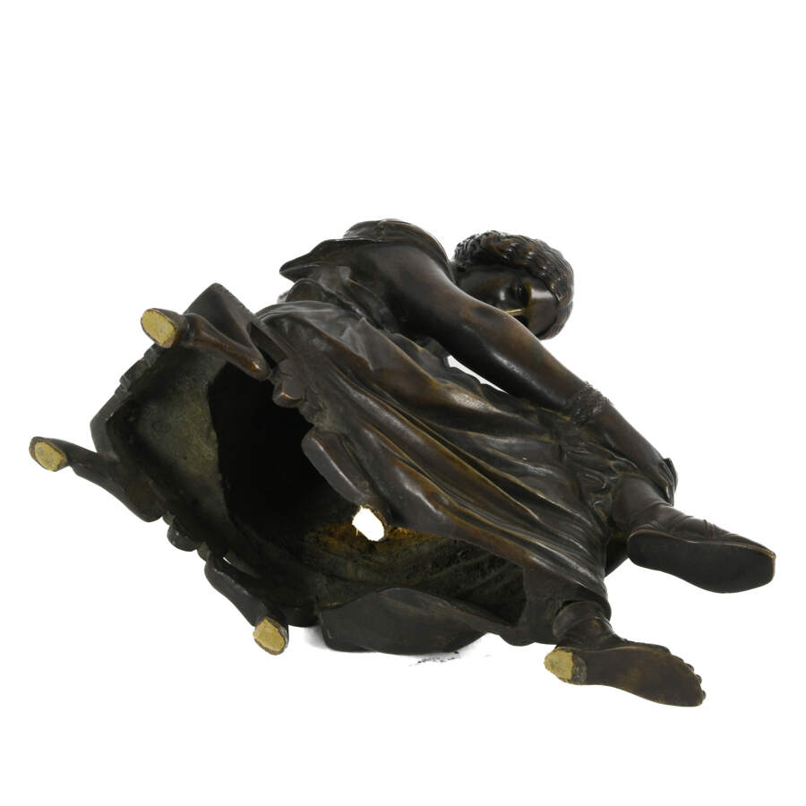 Louise Colet as Sappho Bronze Sculpture After Jean Jacques James Pradier-8