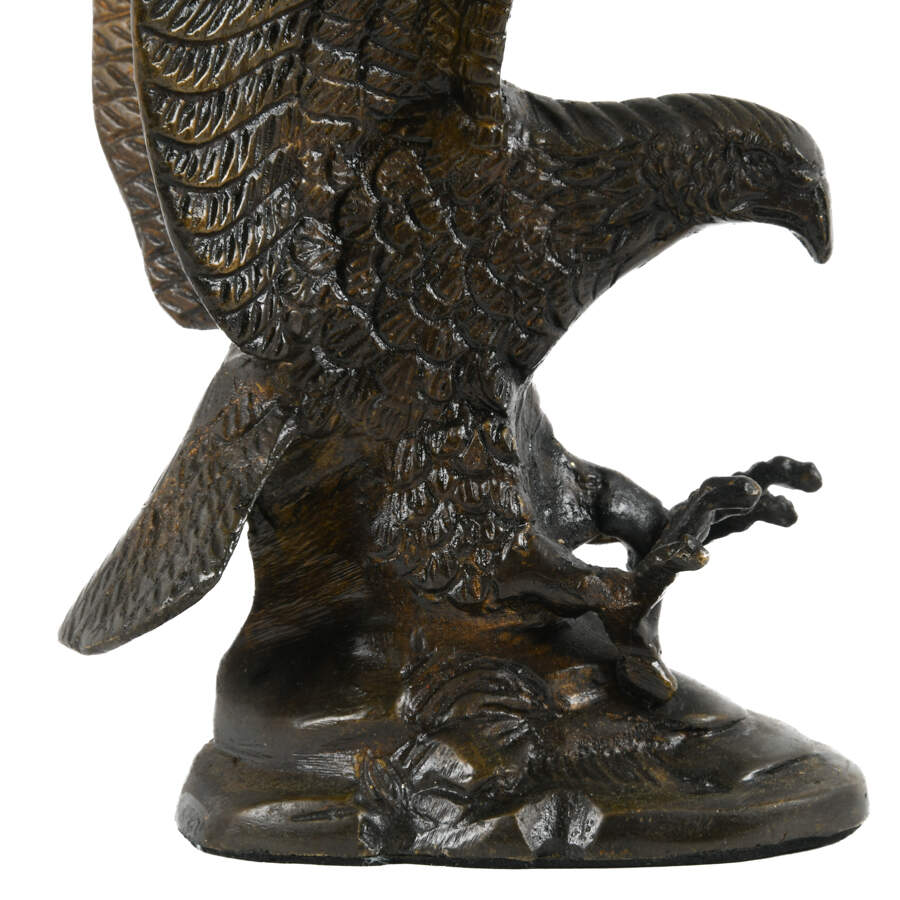 Bronze Landing Bald Eagle Statue-5
