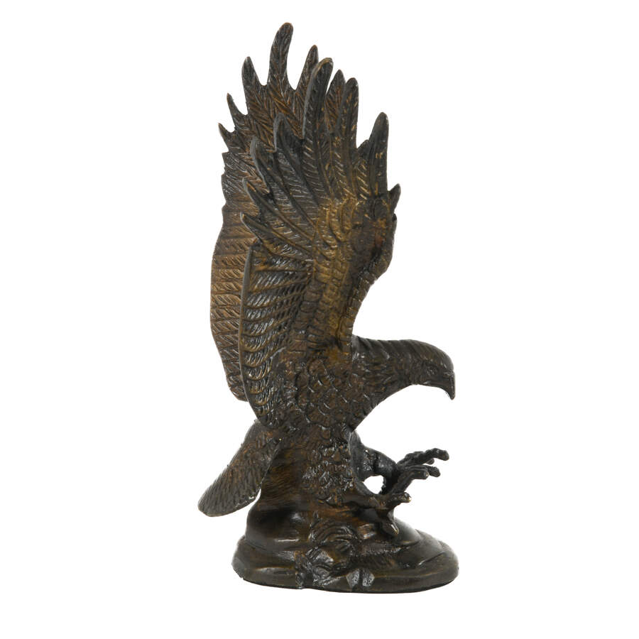 Bronze Landing Bald Eagle Statue-2