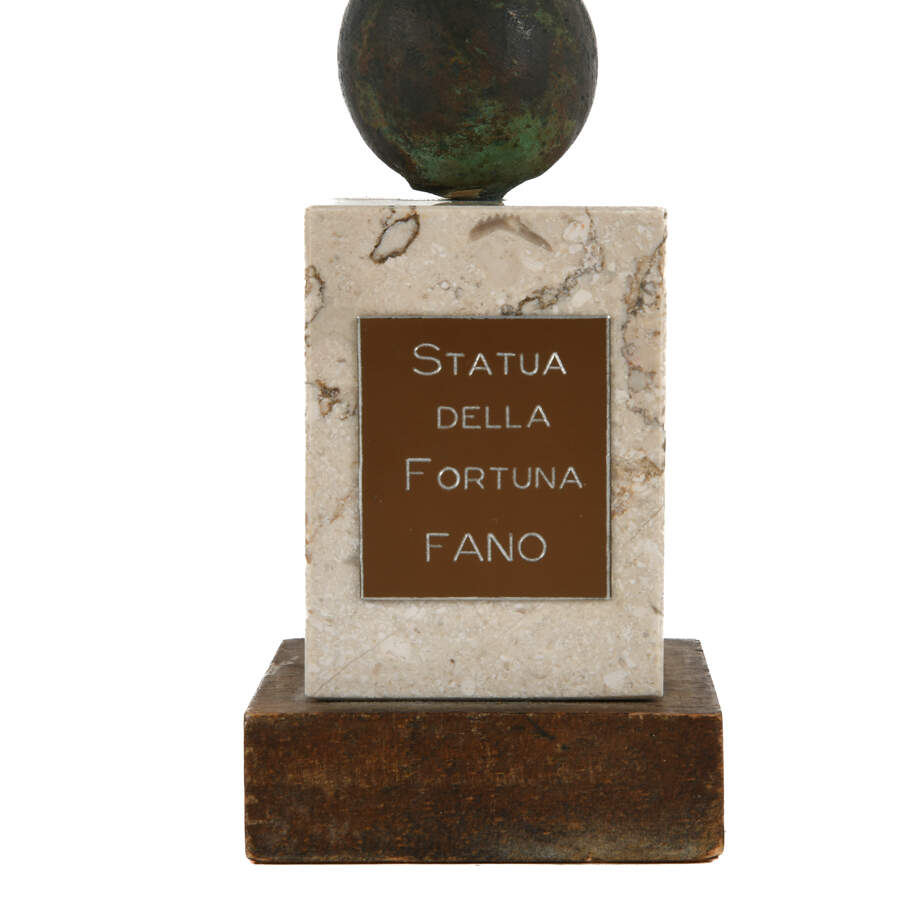 Bronze Statue of Fortune Fano on Marble-7