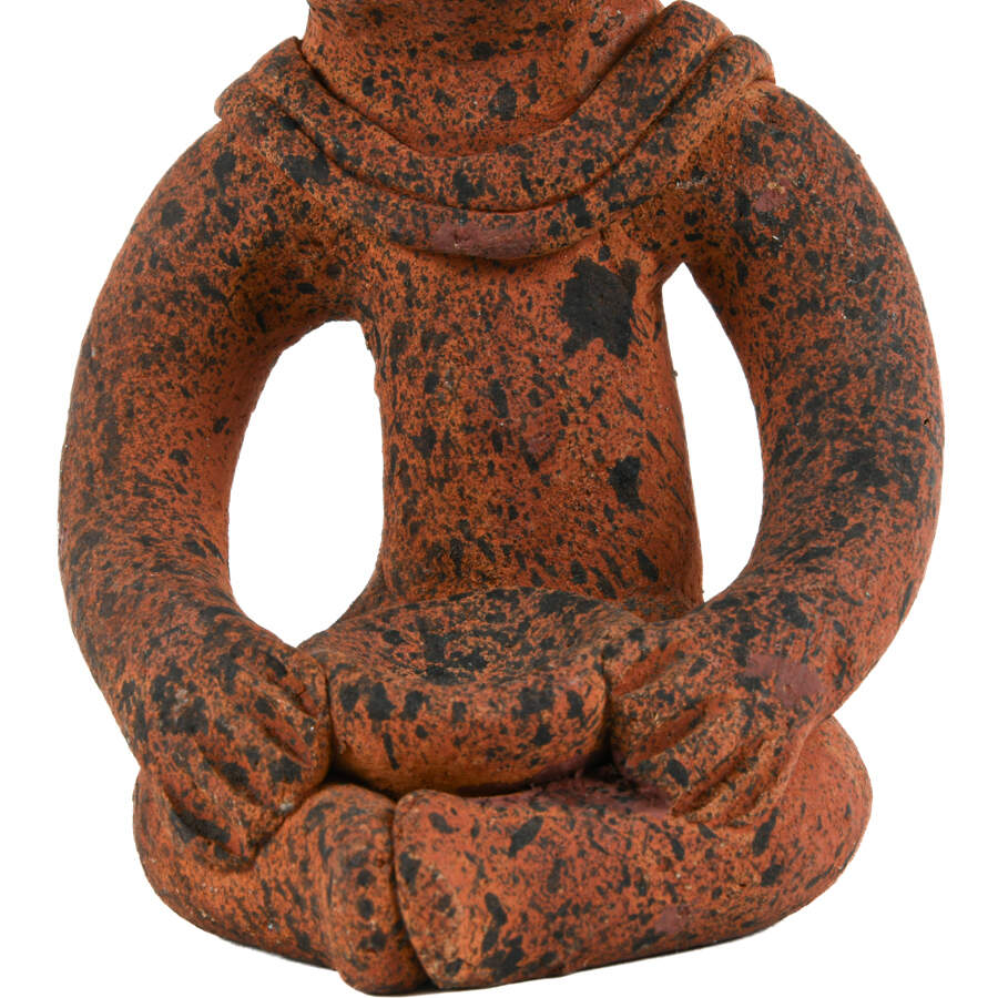 Speckled Pre-Columbian Terracotta Tribal Figurine-9