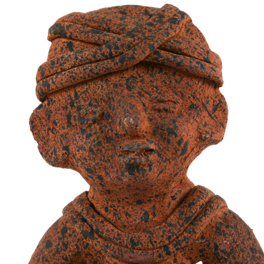 Speckled Pre-Columbian Terracotta Tribal Figurine-8