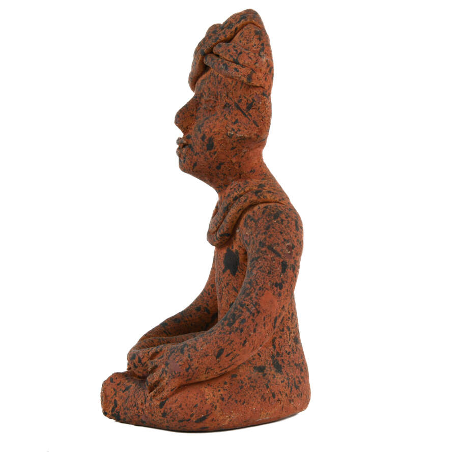 Speckled Pre-Columbian Terracotta Tribal Figurine-7
