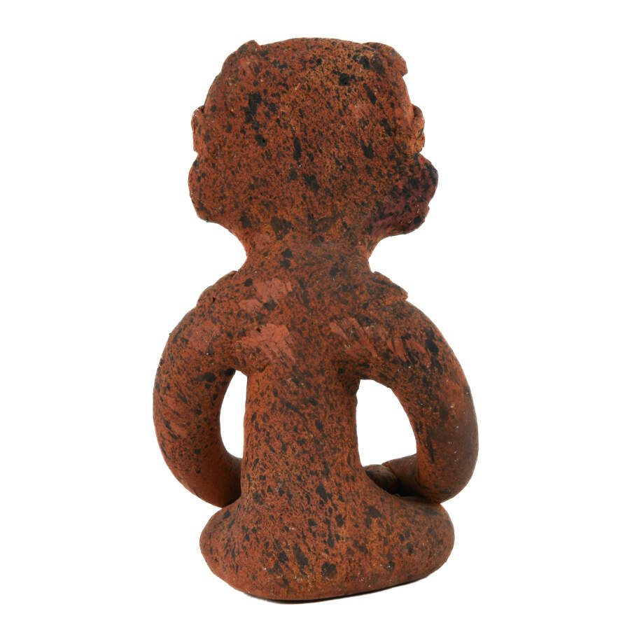 Speckled Pre-Columbian Terracotta Tribal Figurine-4